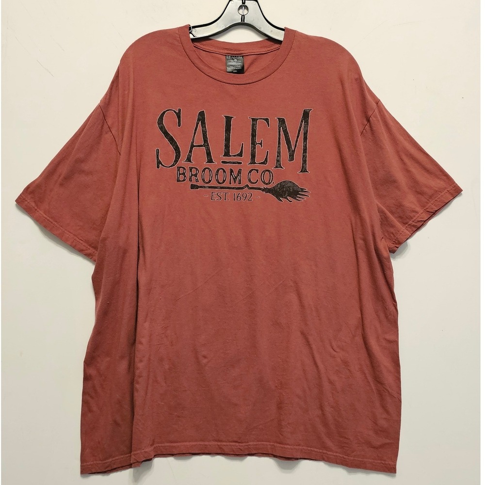 Prairie Mountain Salem Broom Co Graphic T-Shirt XXL Terracotta Red Cotton 1732